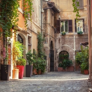 Old Street Rome Italy