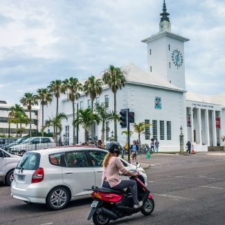 See Bermuda On a Scooter