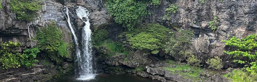 waterfall on maui