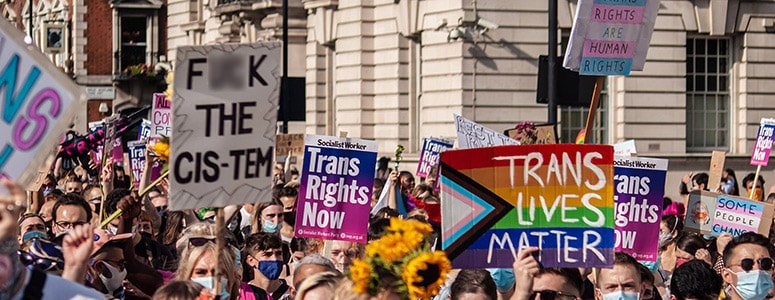 trans rights rally