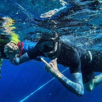 Snorkeling at Molokini with the kids!